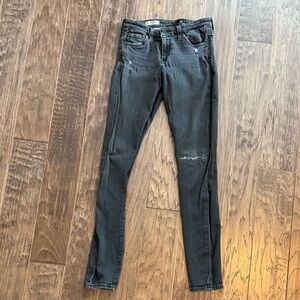 AG Adriano Goldschmied Charcoal Skinny Jeans